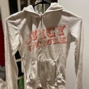 White Hoodie Juicy Couture